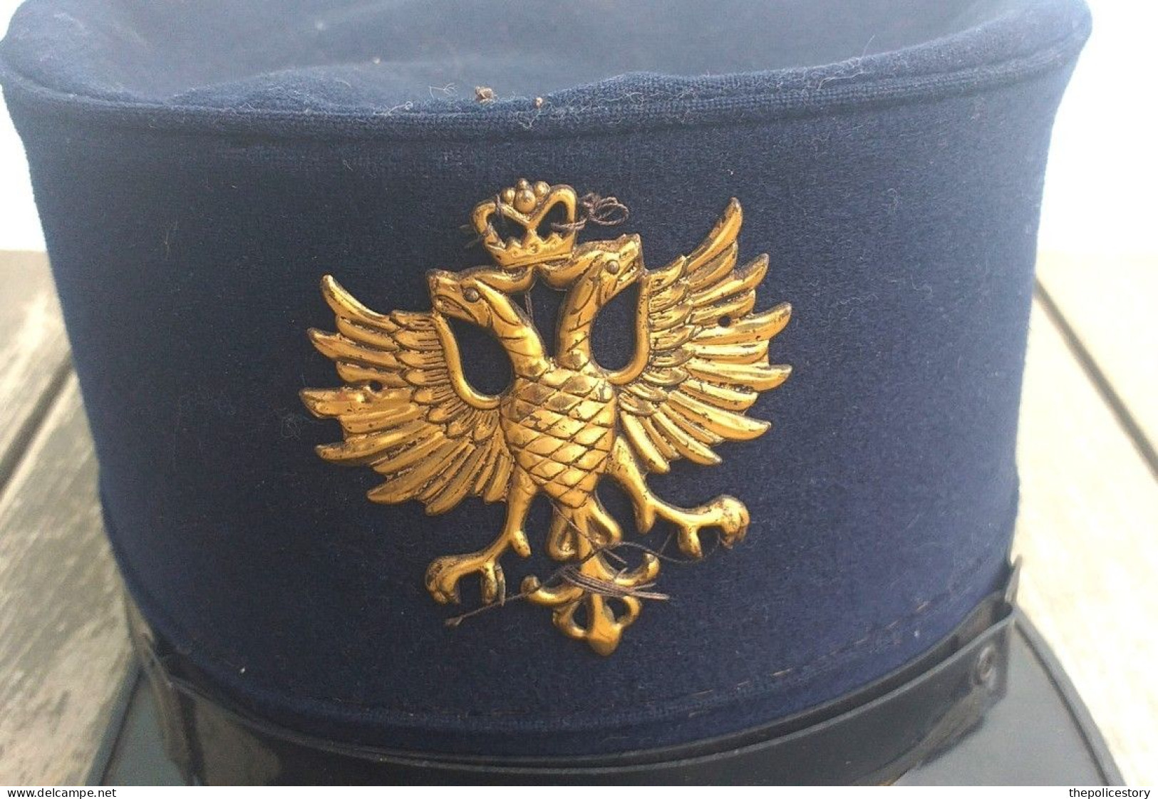 Kepì Vintage Del Dopoguerra Di Produzione Tedesca Con Aquila Imperiale - Cascos