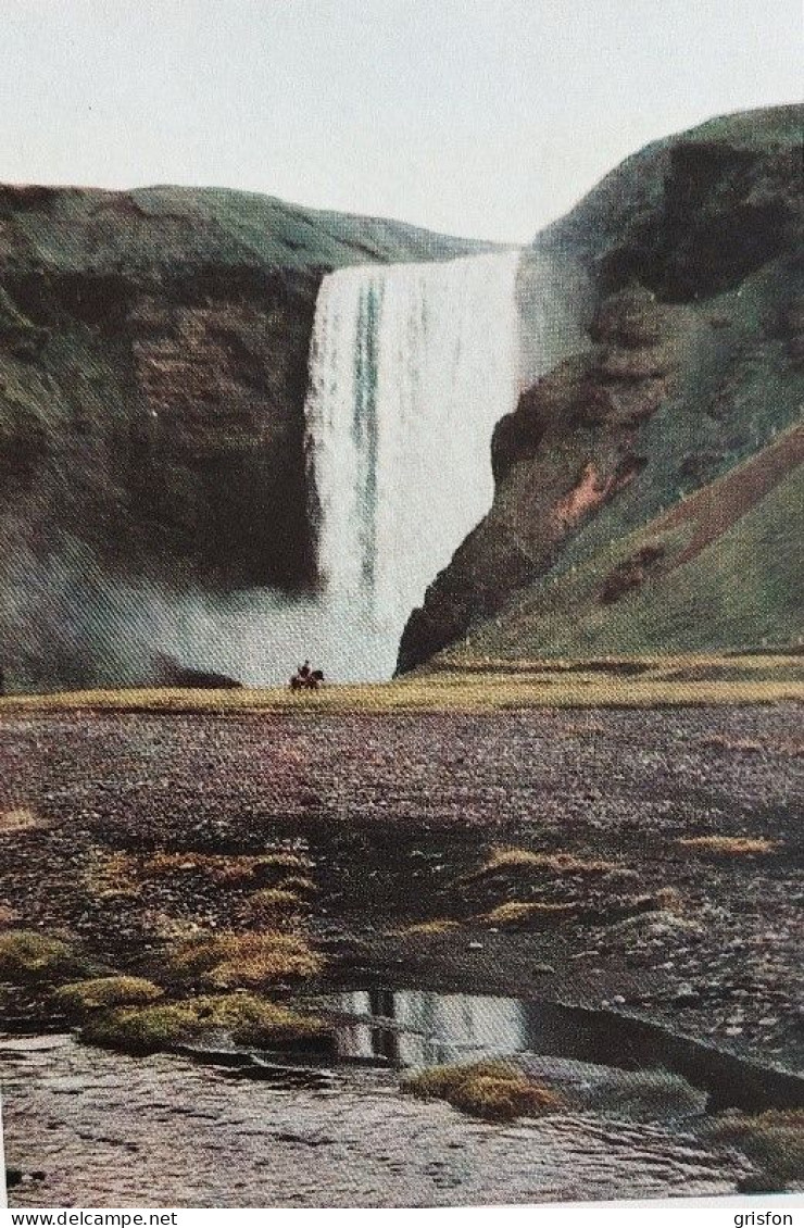 Skogafoss Ecrite Timbres - Island