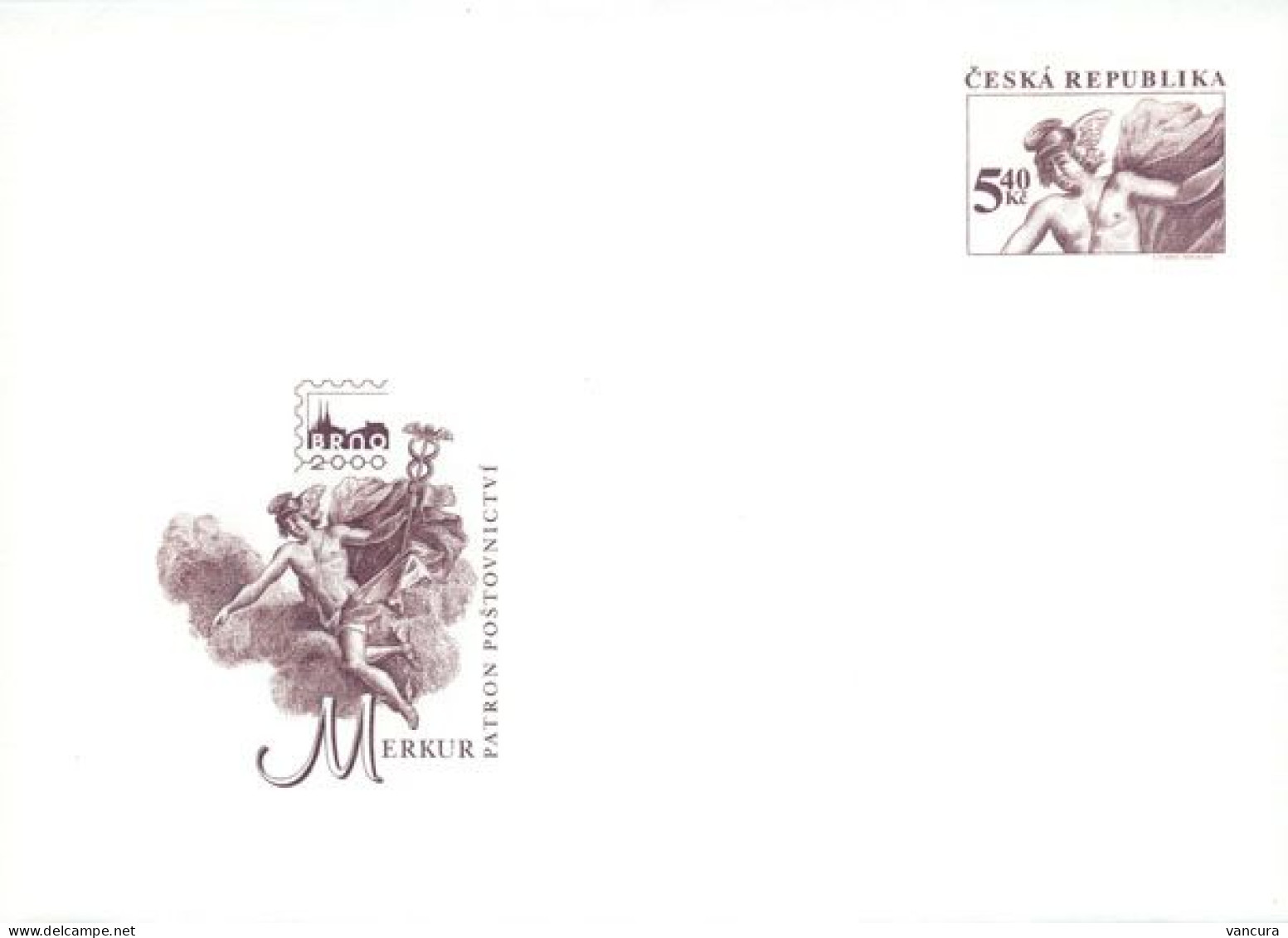 COB 4 Czech Republic  Mercury 2000 - Enveloppes