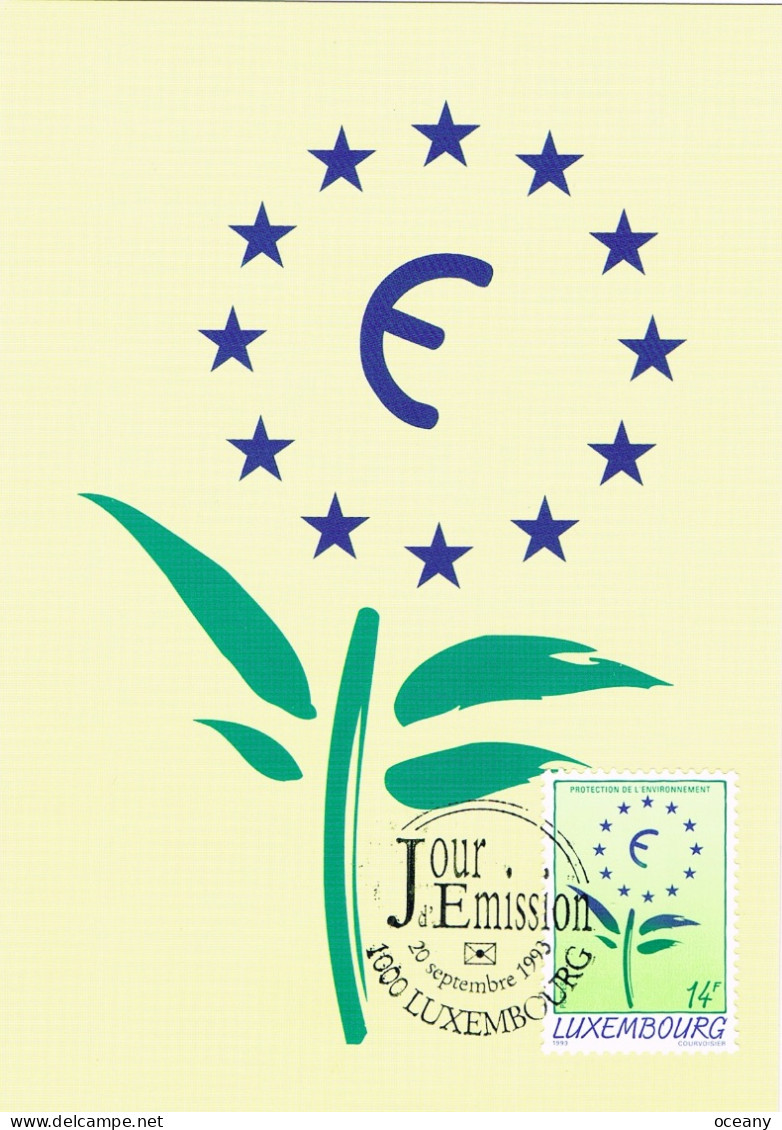 Luxembourg - Protection De L'environnement CM 1279 (année 1993) - Cartoline Maximum