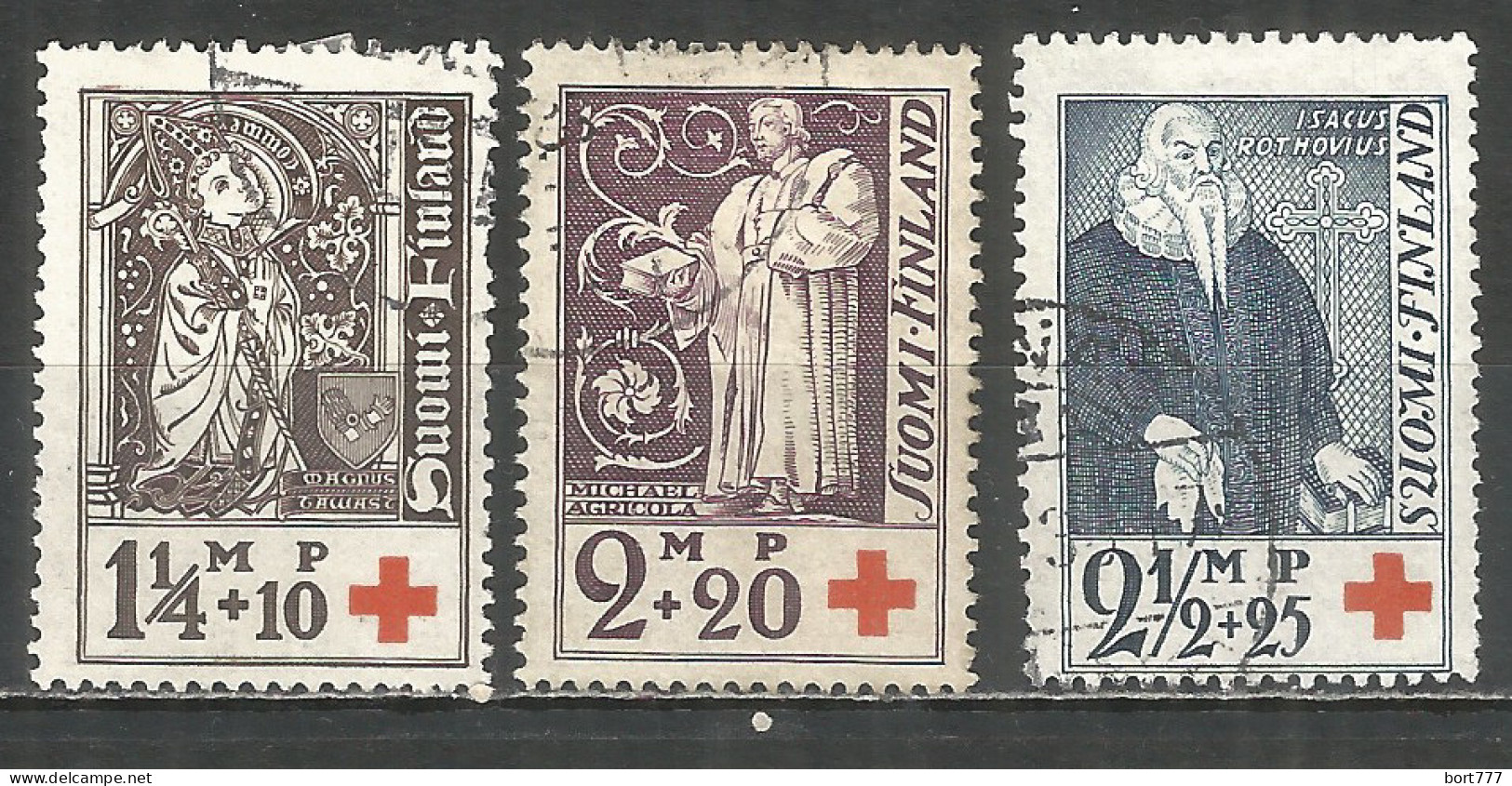 Finland 1933 Used Stamps Set Mi. 181-183 - Oblitérés