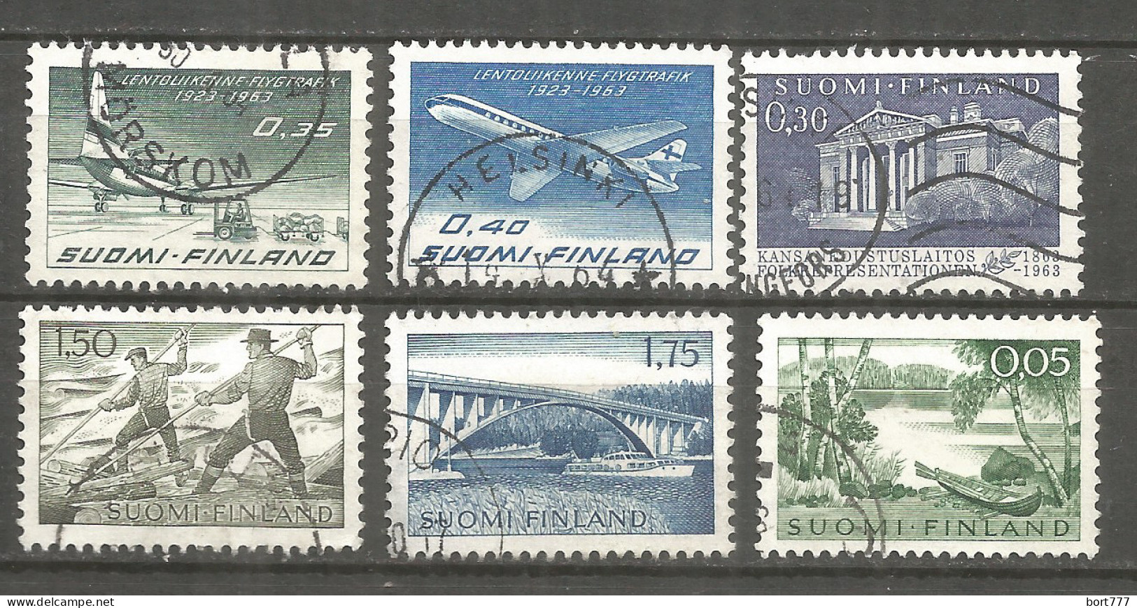 Finland 1963 Used Stamps 6v - Oblitérés