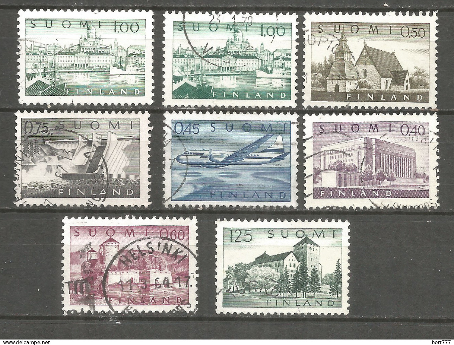 Finland 1963 Used Stamps 8v - Gebraucht