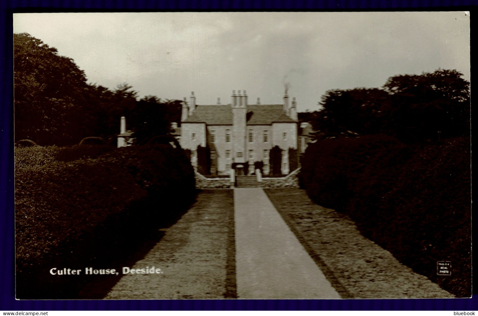 RB 1634 - Early Real Photo Postcard - Culter House - Deeside Aberdeenshire Scotland - Aberdeenshire