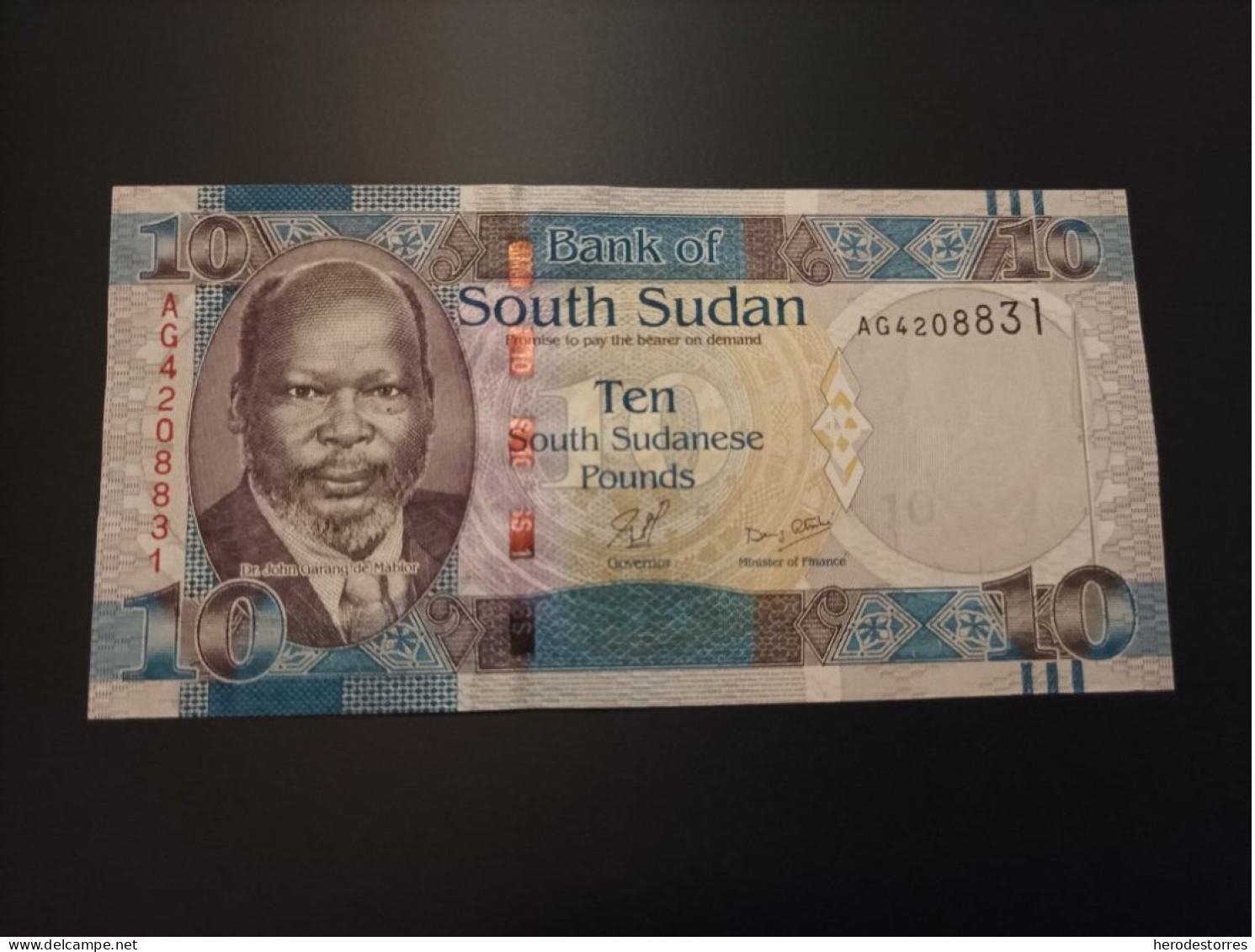 Billete Sudan 10 Pounds, Año 1991, UNC - Soudan