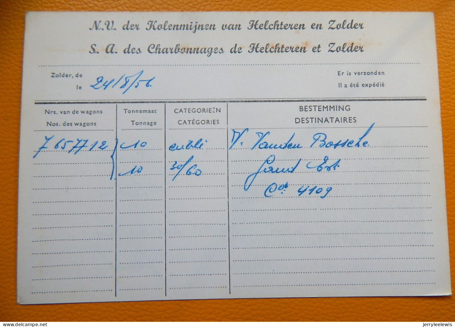 HELCHTEREN - ZOLDER  -  N. V. Der  Kolenmijnen Van Helchteren En Zolder - Houthalen-Helchteren