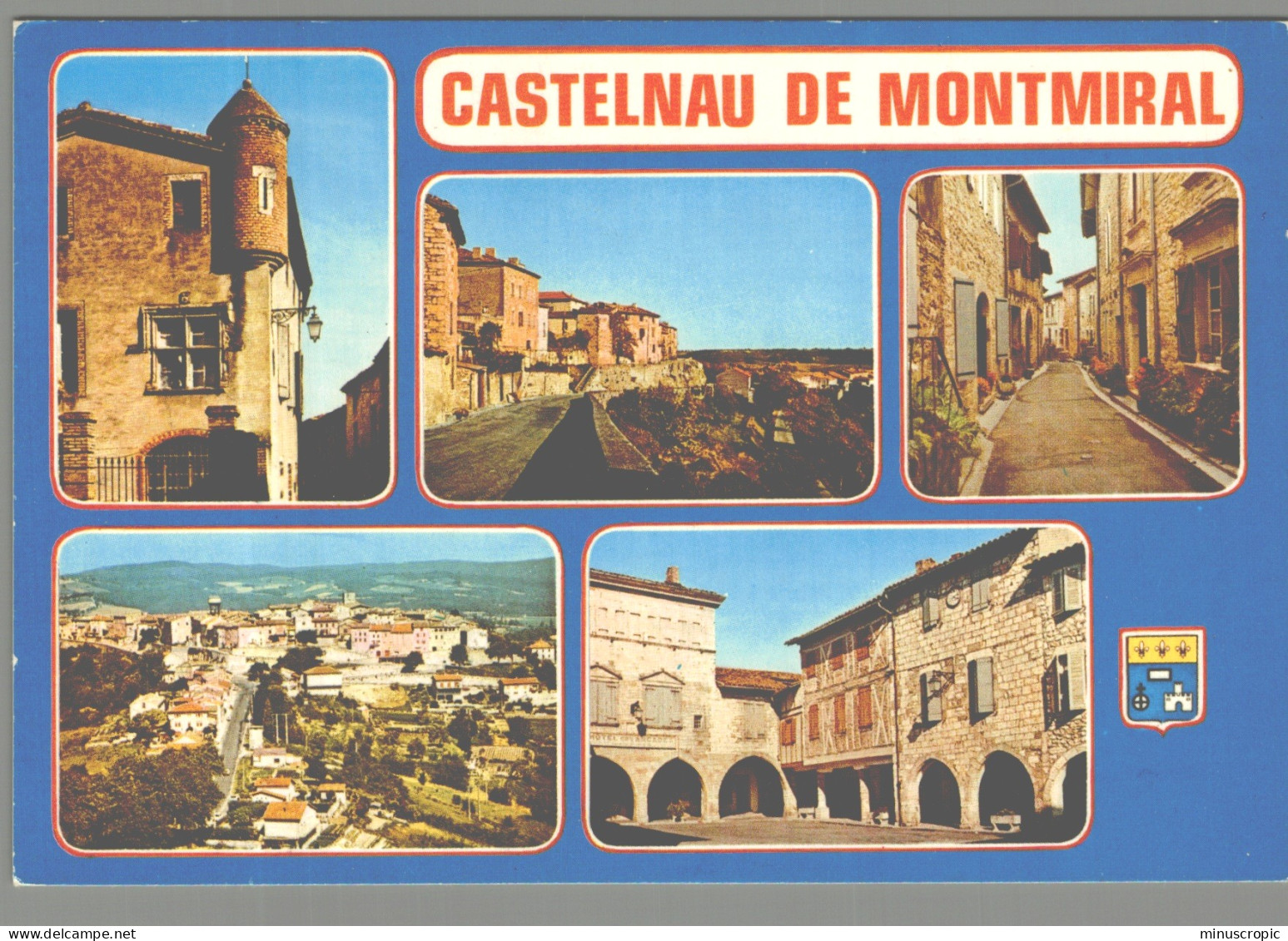 CPM 81 - Castelnau De Montmirail - Maison De Tonnac - Les Remparts - Rue Des Chiffonniers - Place De La Mairie - Castelnau De Montmirail