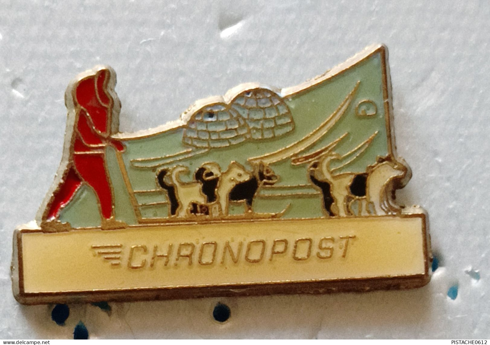 Pin's Chronopost Husky Igloo - Telecom Francesi