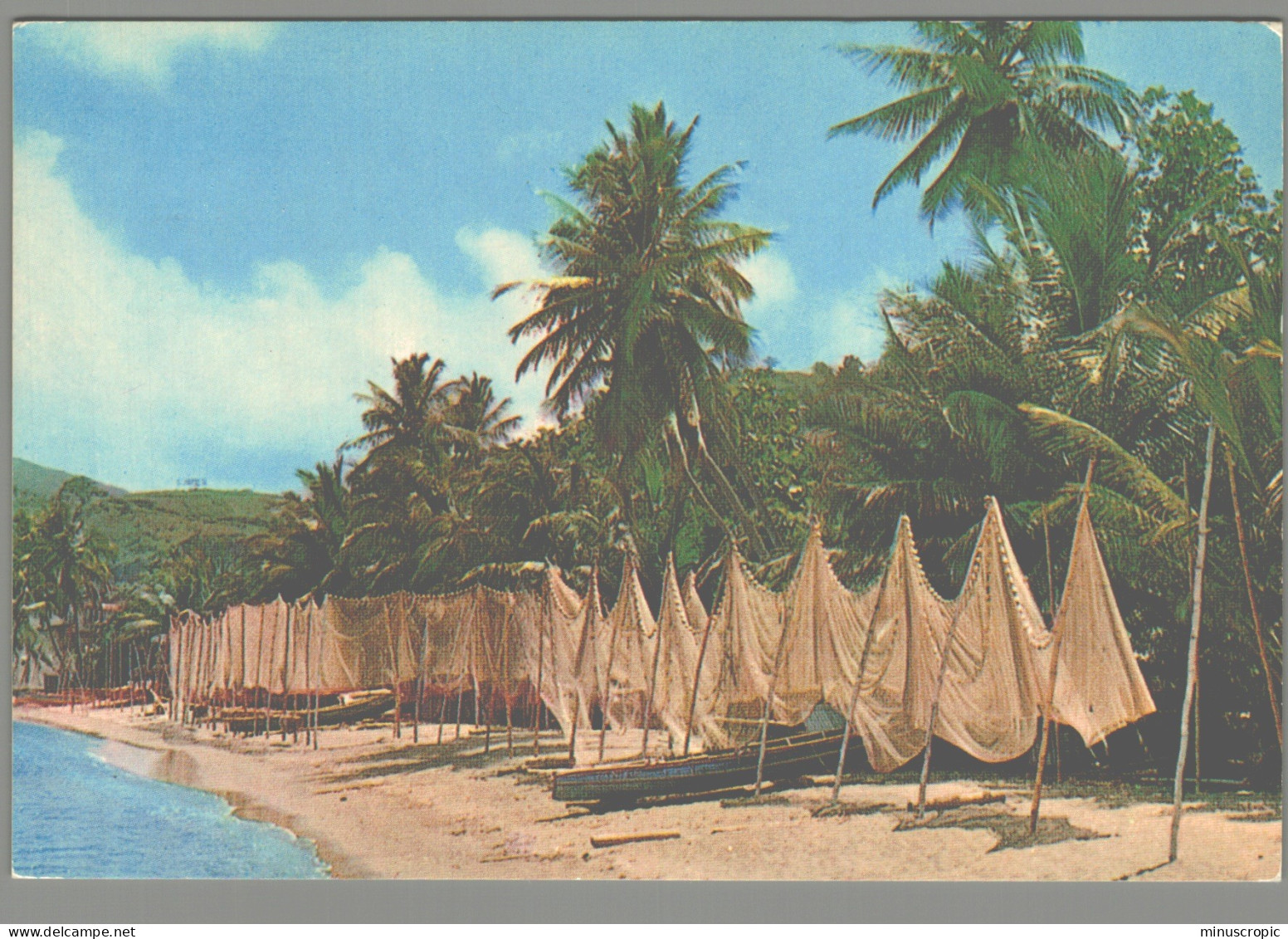 CPM - Martinique - Plage Et Filets De Pêche à Saint Pierre - Non Classés