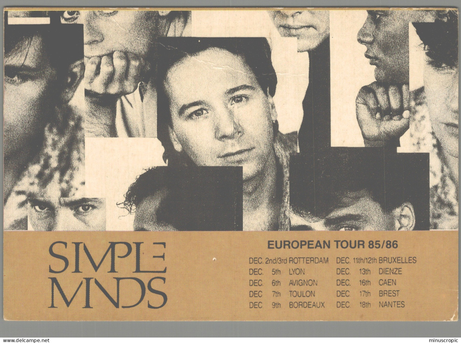 CPM - Simple Minds - European Tour 85 86 - Non Classés