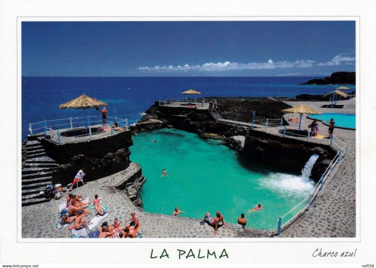 1 AK La Palma * Das Naturschwimmbecken Charco Azul - Es Gehört Zur Gemeinde San Andrés Y Sauces * - La Palma