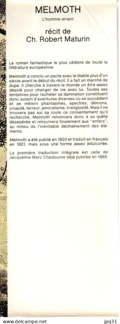 Ch. Robert Maturin - Melmoth, l’Homme errant - 1978