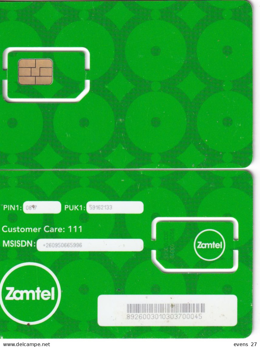 ZAMBIA-ZAMTEL - SIM CARD MINT UNUSED- - Otros – Africa