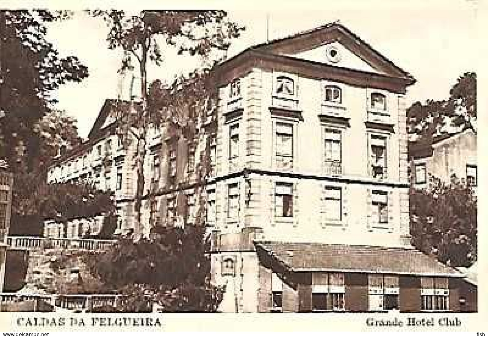 Portugal & Marcofilia, Caldas Da Felgueira, Grand Hotel Club, Lisboa 1952 (66764) - Viseu