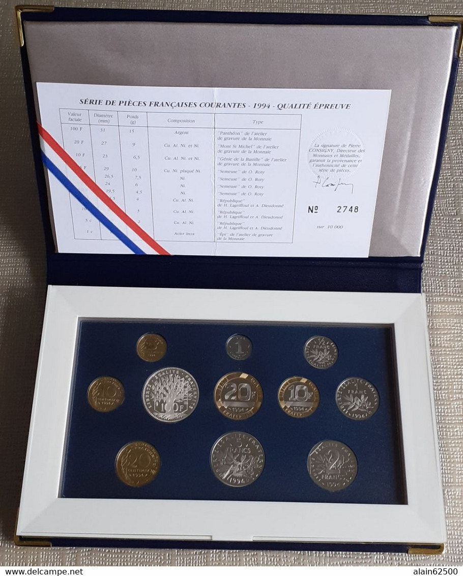 SERIE FDC 1994 - BU, Proofs & Presentation Cases