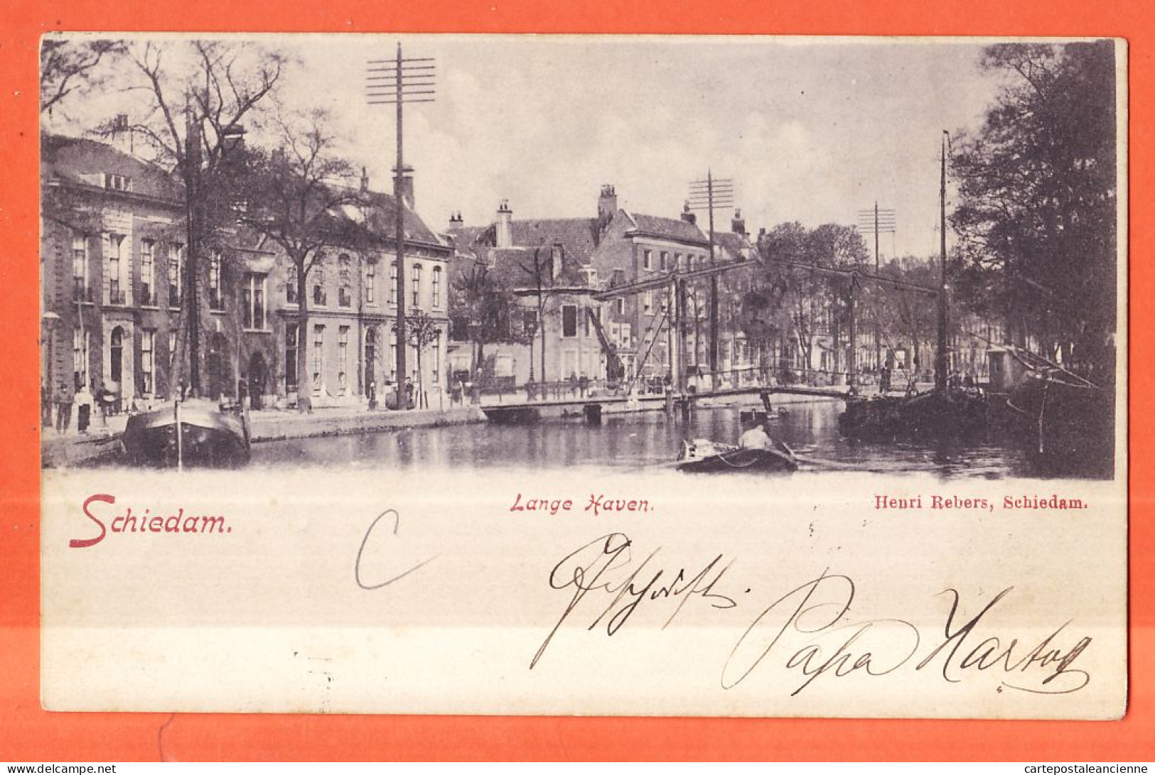 08981 / ⭐ SCHIEDAM Zuid-Holland Lange Haven 1901 à HARTOG Zwoele-Henri REBERS Netherlands Pays-Bas - Schiedam