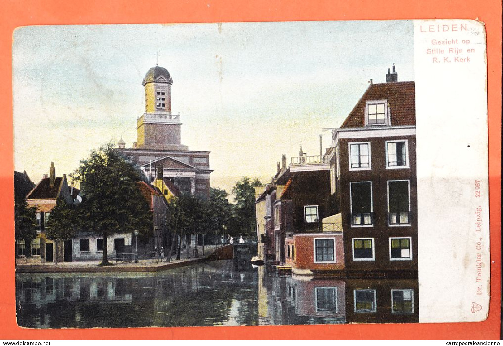 08978 / ⭐ LEIDEN Gezicht Op Stille Rijn En R.K Kerk 1908 à REGENT Villa Caprine Scheveningen-TRENKLER 22 937 Netherlands - Leiden