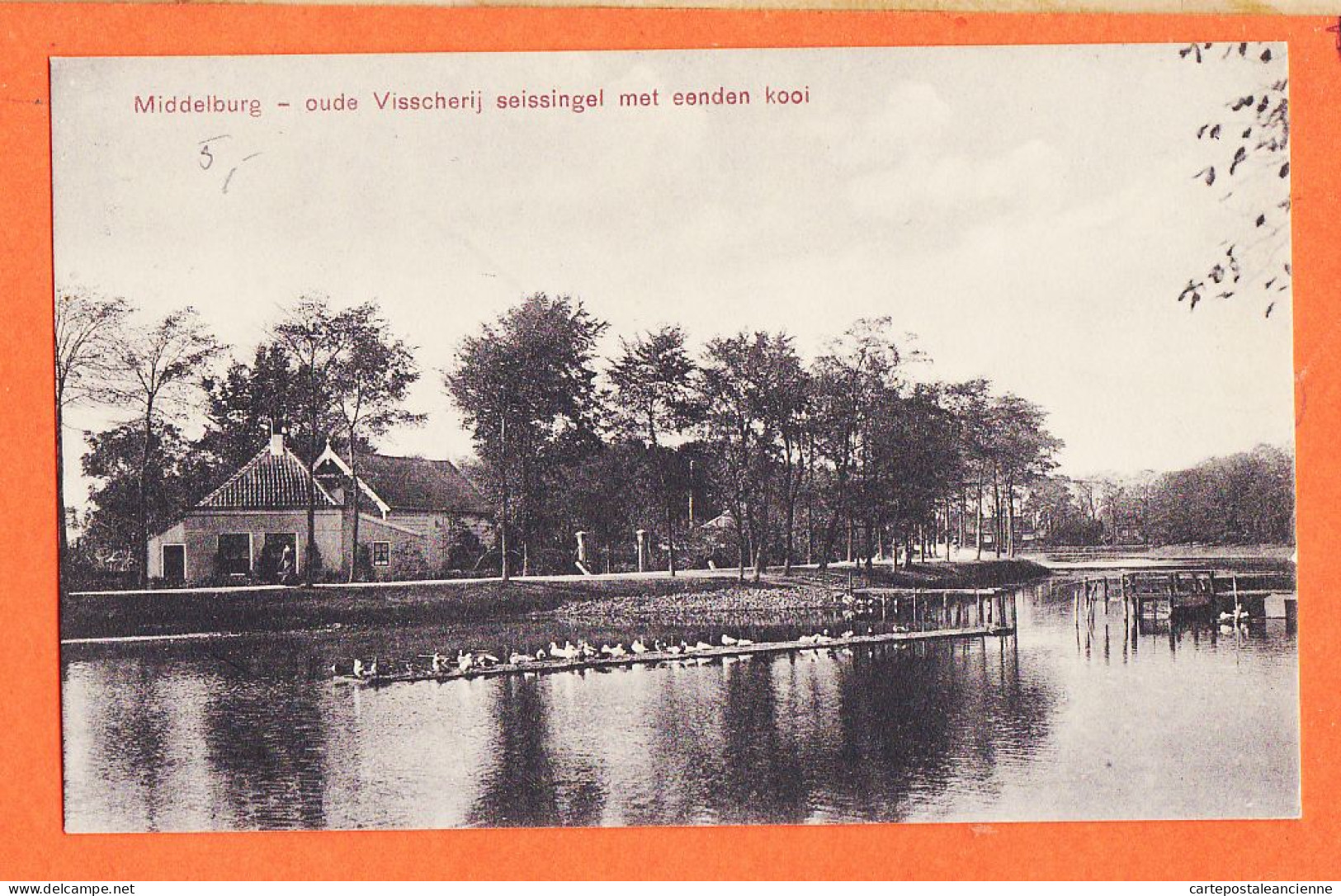 08990 / ⭐ ♥️ MIDDELBURG Zeeland Oude Visscherij Seissingel Met Eenden Kooi 1910s Uitg HILDERNISSE Nederland Pays-Bas - Middelburg