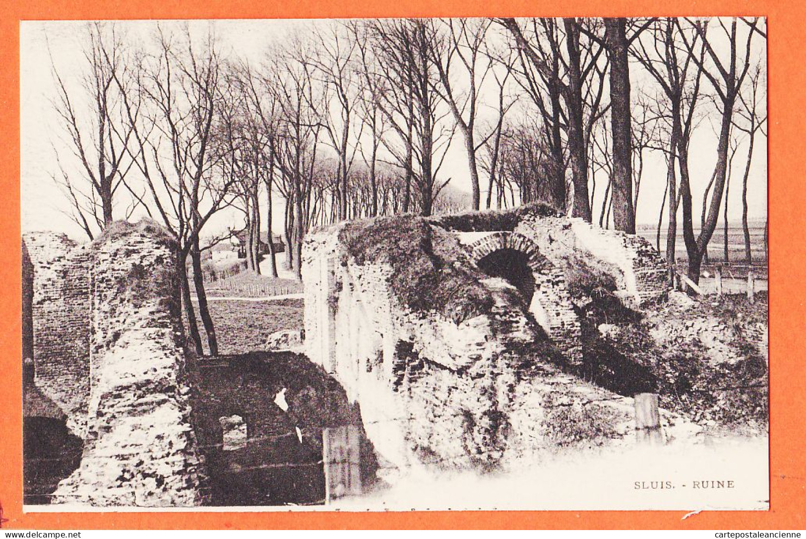 08936 / ⭐ ( In Perfecte Stat ) SLUIS Zeeland Ruine Aan De WESTPOORT Ruines Briefkaart 1910s Holland Hollande - Sluis
