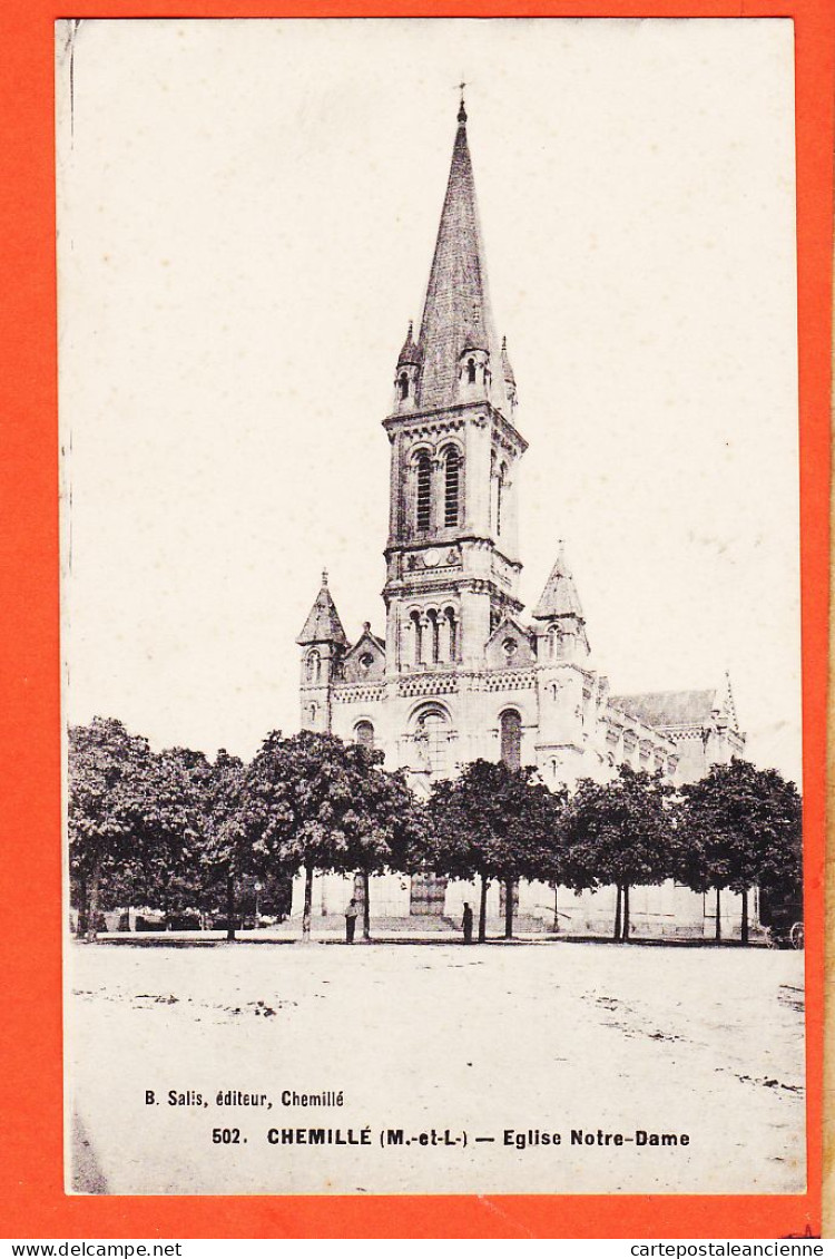 08564 / CHEMILLE 49-Maine Loire Eglise NOTRE-DAME N-D 1917 De PICHENS C Godefroy CHAGNIES / SALIS 502 - Chemille