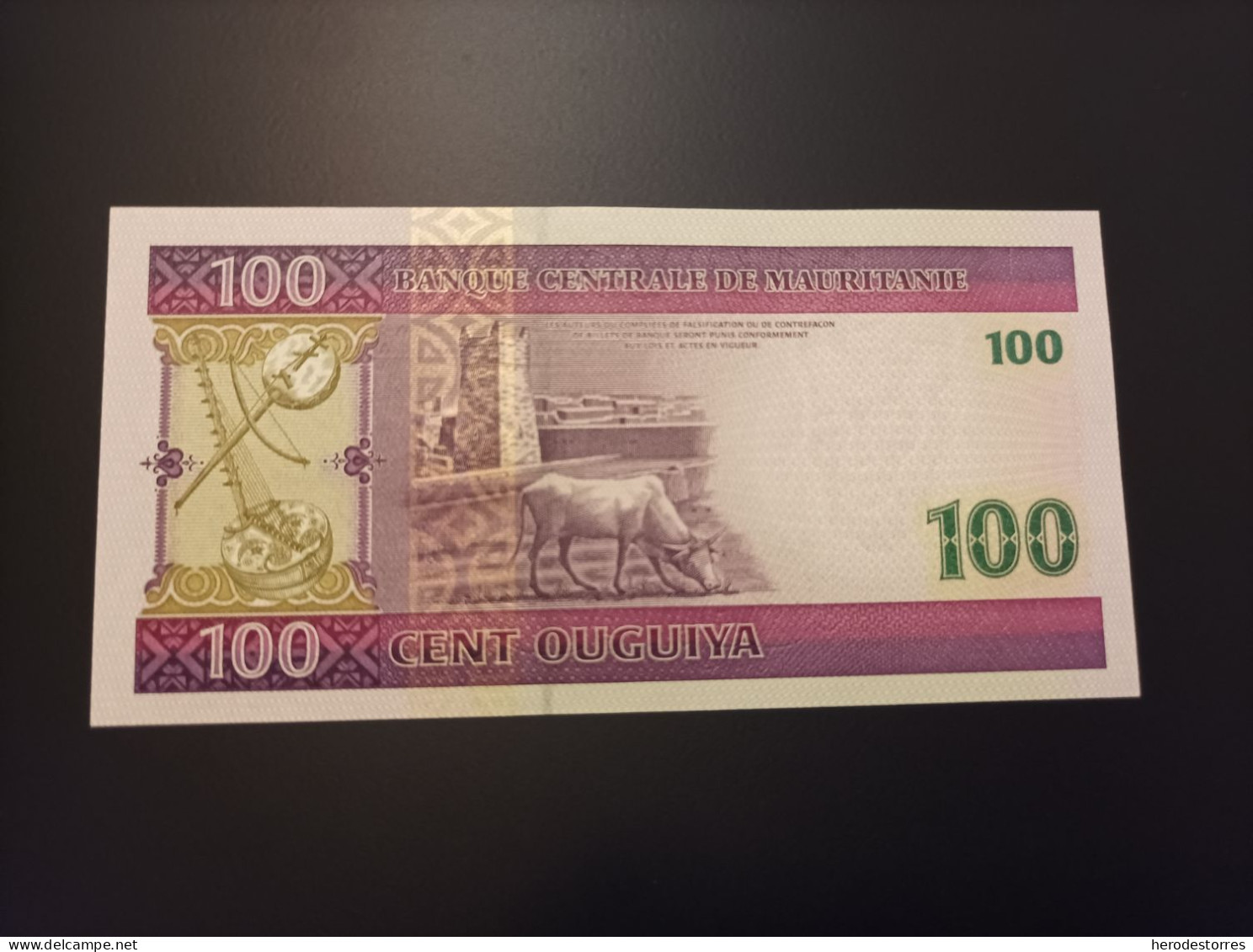 Billete Mauritania 100 Ouguiya, Año 2004, Letra A, UNC - Mauritania