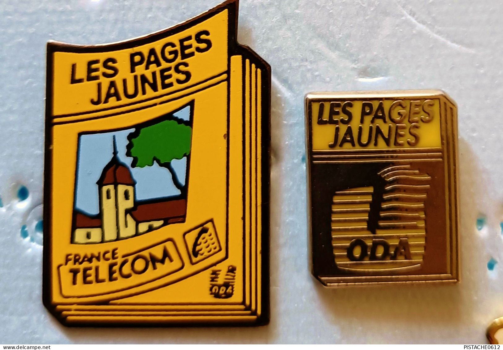 Pin's France Telecom Les Pages Jaune O.D.A 2 Pin's (lot 1) - Telecom De Francia