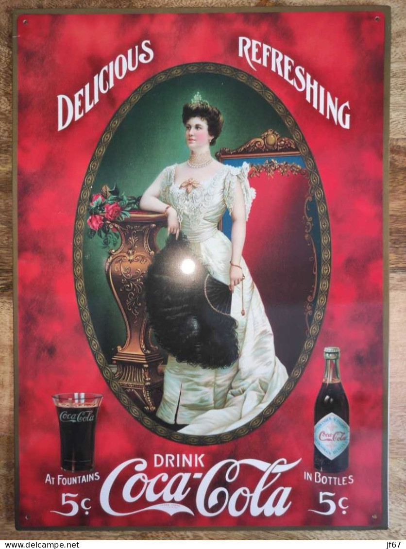 Plaque Publicitaire Coca-Cola - Tin Signs (vanaf 1961)