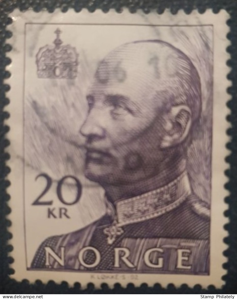 Norway 20Kr Used Stamp King Harald - Oblitérés