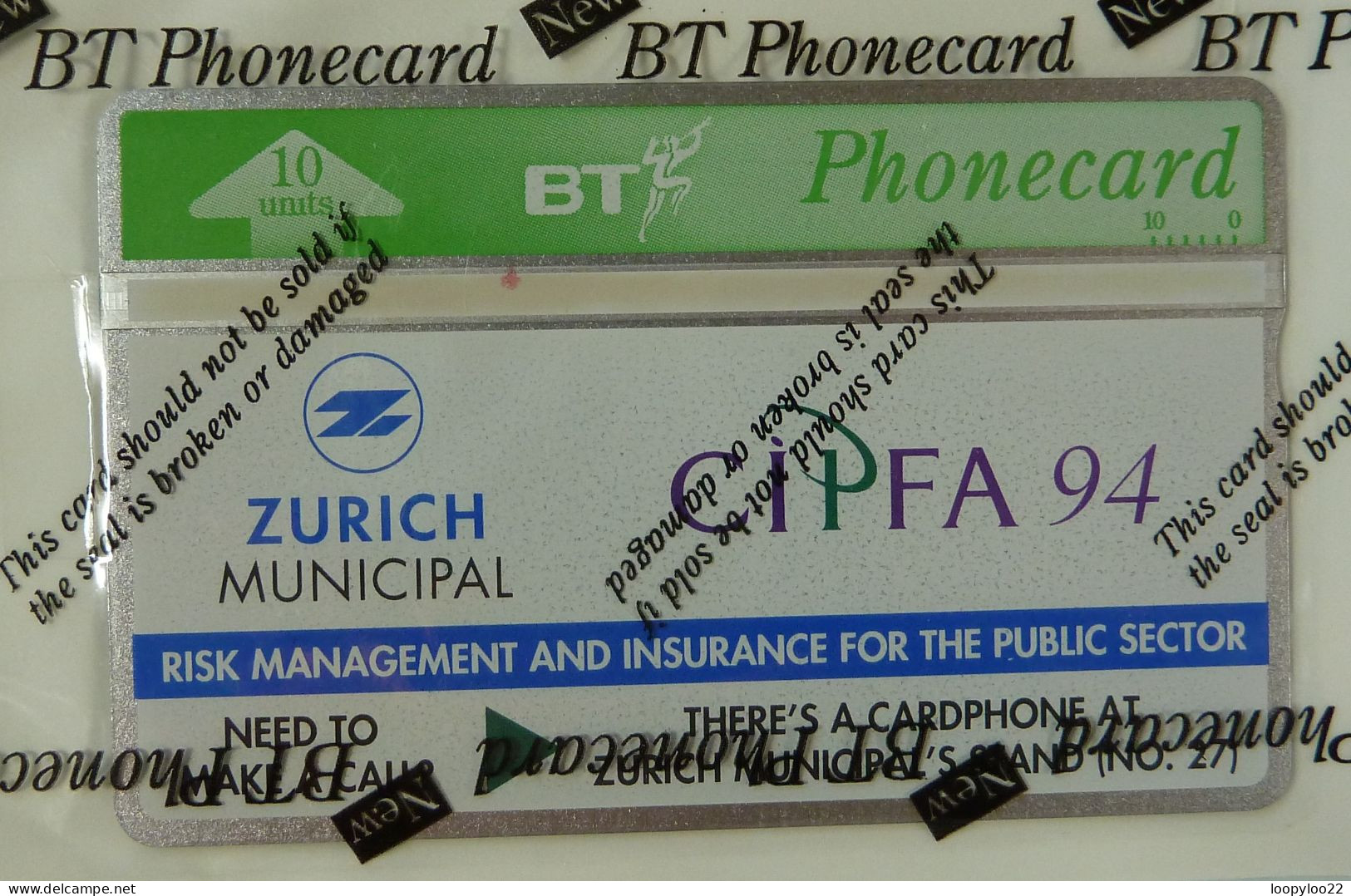 UK - Great Britain - BT & Landis & Gyr - BTP235 - Zurich Municipal - 406B - 3000ex - Mint Blister - BT Edición Privada