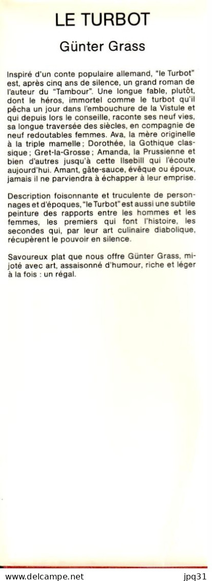 Günter Grass - Le turbot - 1979