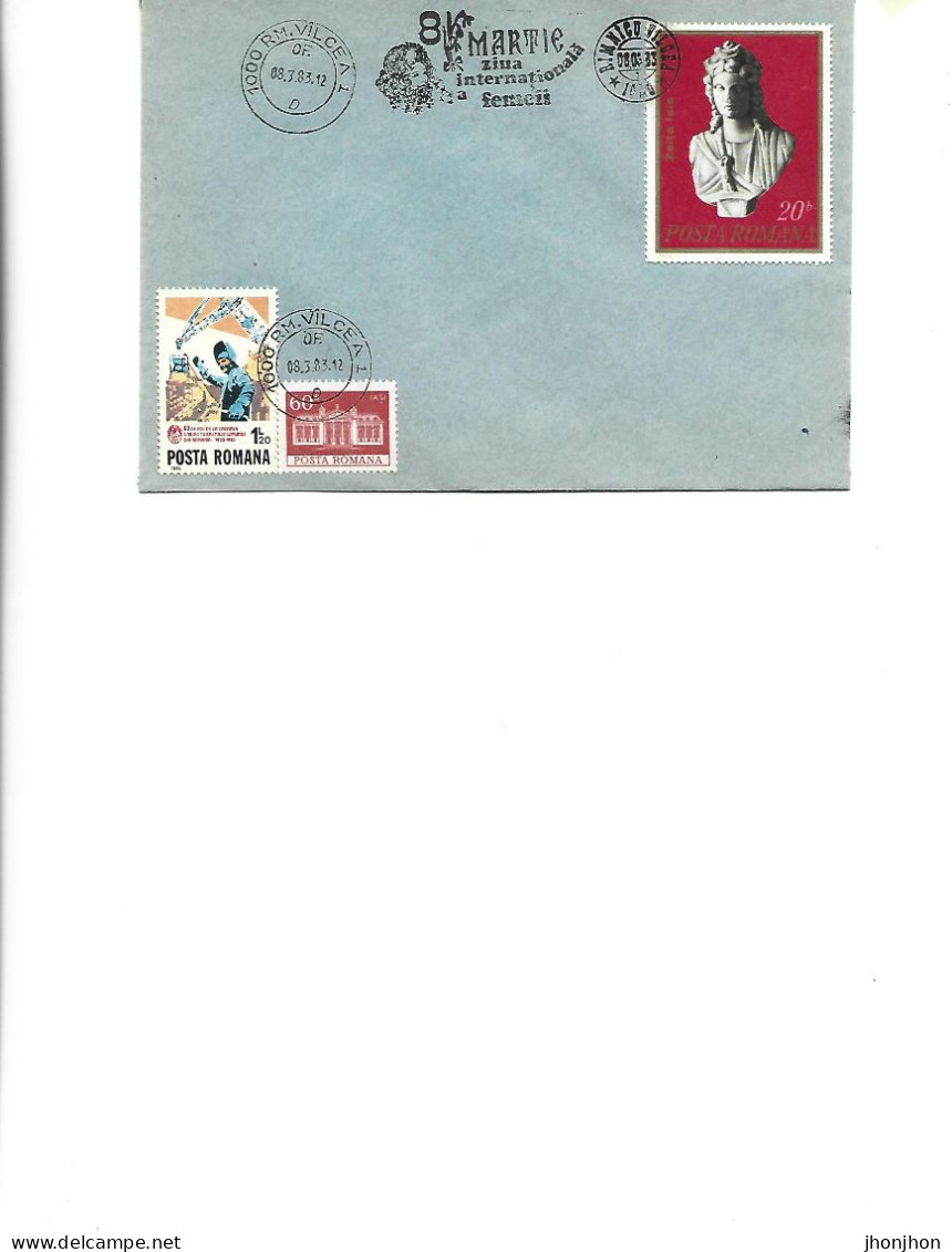 Romania - Occasional Env 1983 -  March 8, International Women's Day - Postmark Collection