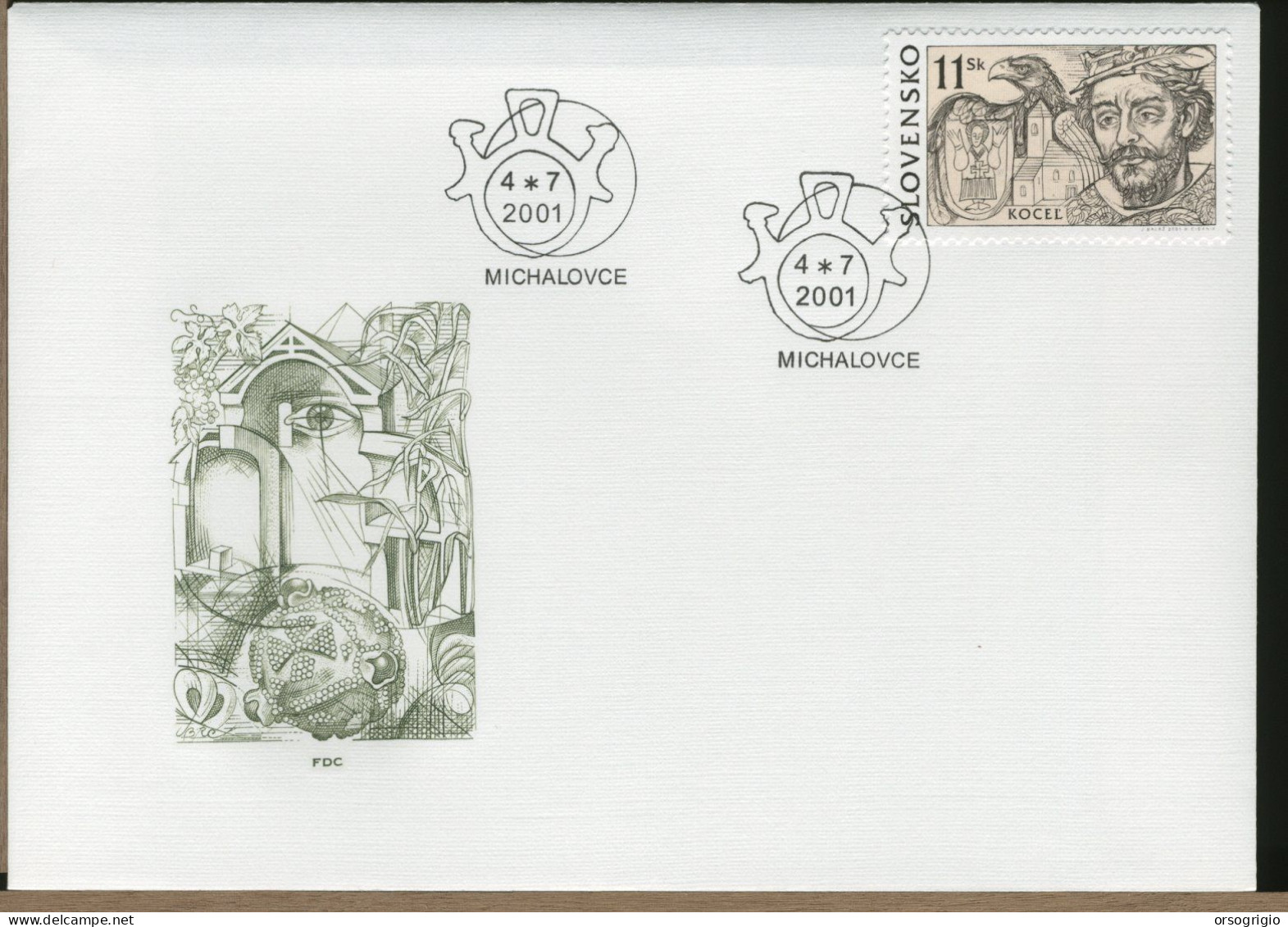 SLOVACCHIA - SLOVENSKO - FDC 2001 -  GREAT MORAVIAN RULERS - FDC