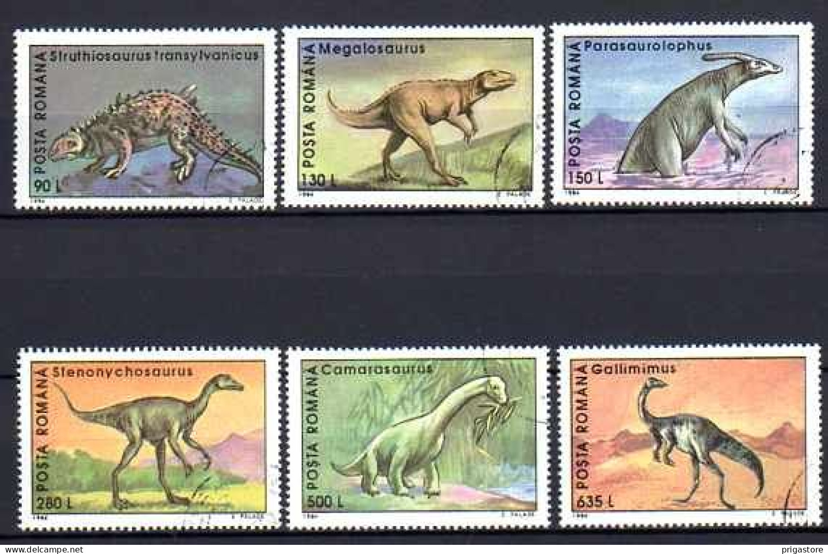 Roumanie 1994 Animaux Préhistoriques (19) Yvert N° 4153 à 4158 Oblitéré Used - Usado