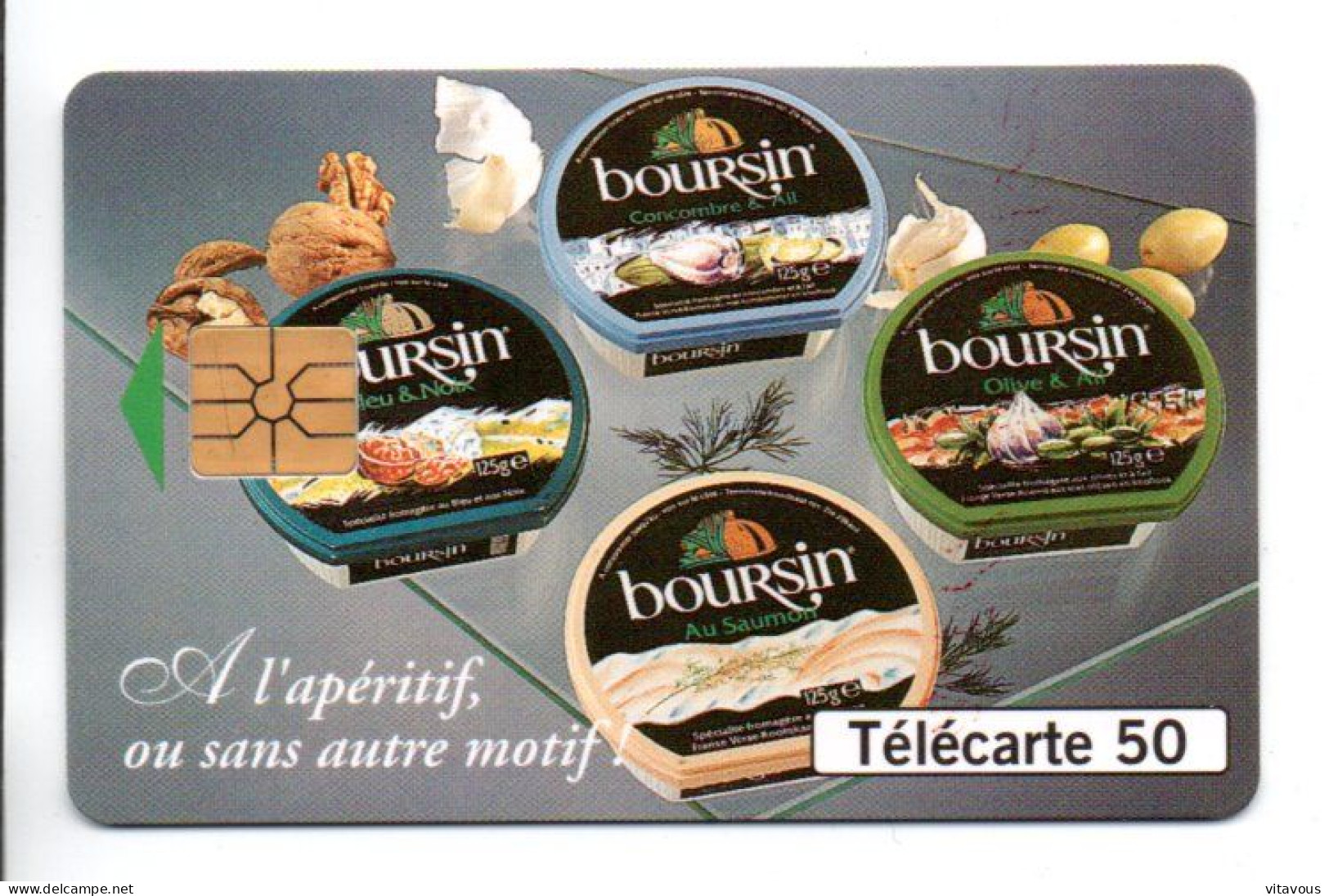 EN 1048 BOURSIN Apéritif  Fromage Télécarte FRANCE 50 Unités Phonecard  (G 1071) - 50 Unità  