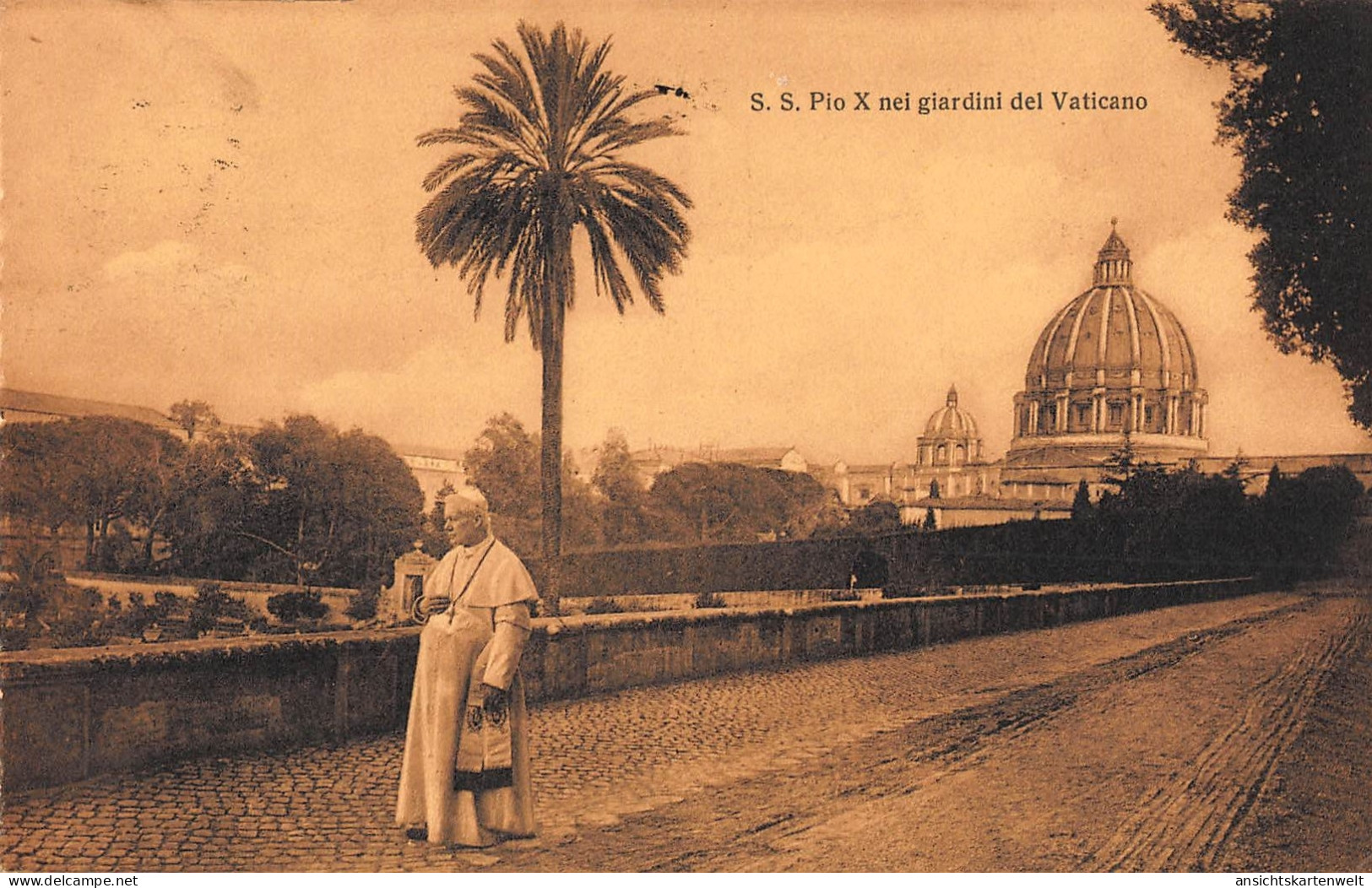 Vatikan: Papst Pio X Nei Giardini Del Vaticano Gl1913 #148.061 - Vatikanstadt