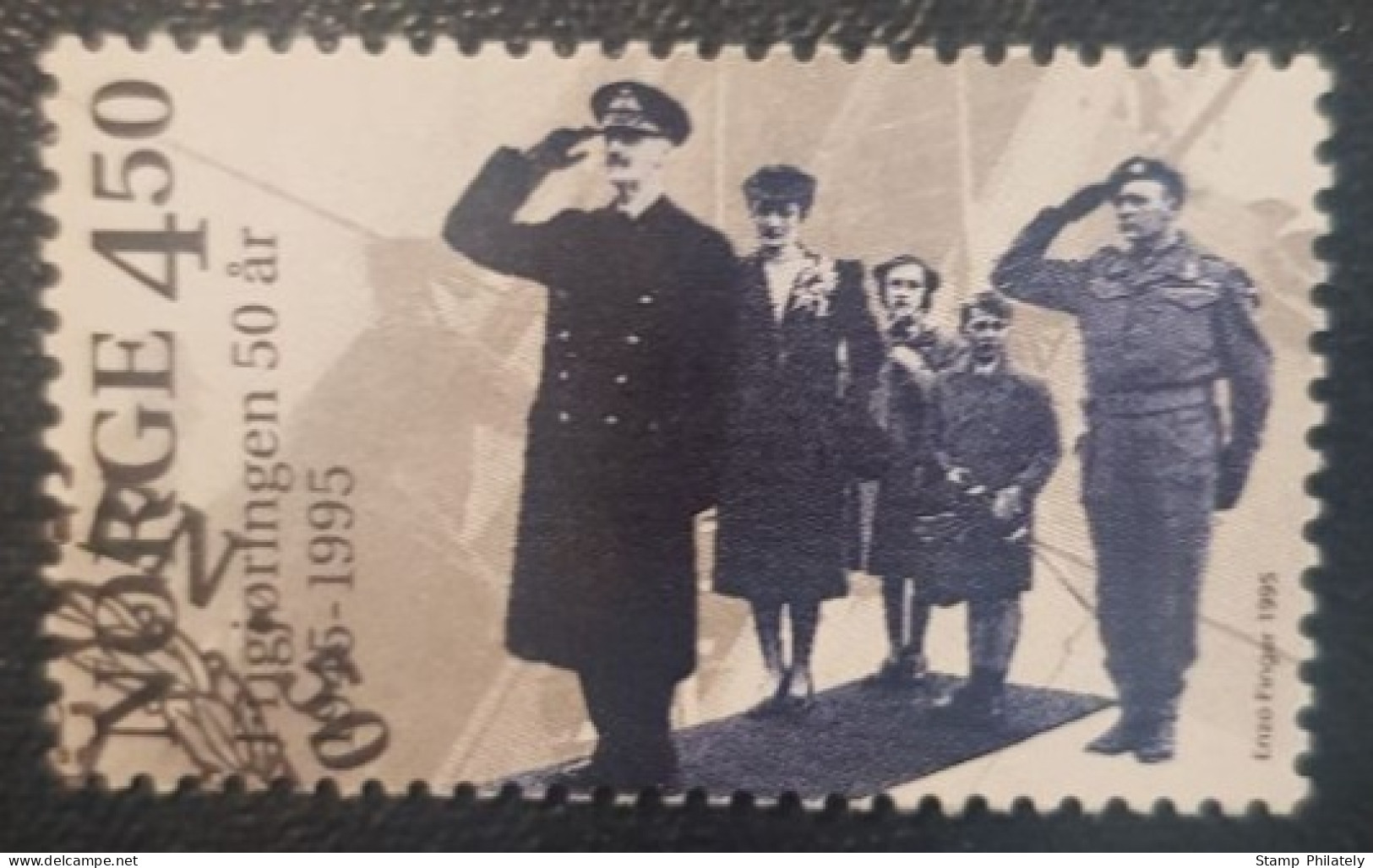 Norway 4.5Kr Used Stamp Liberation - Usati