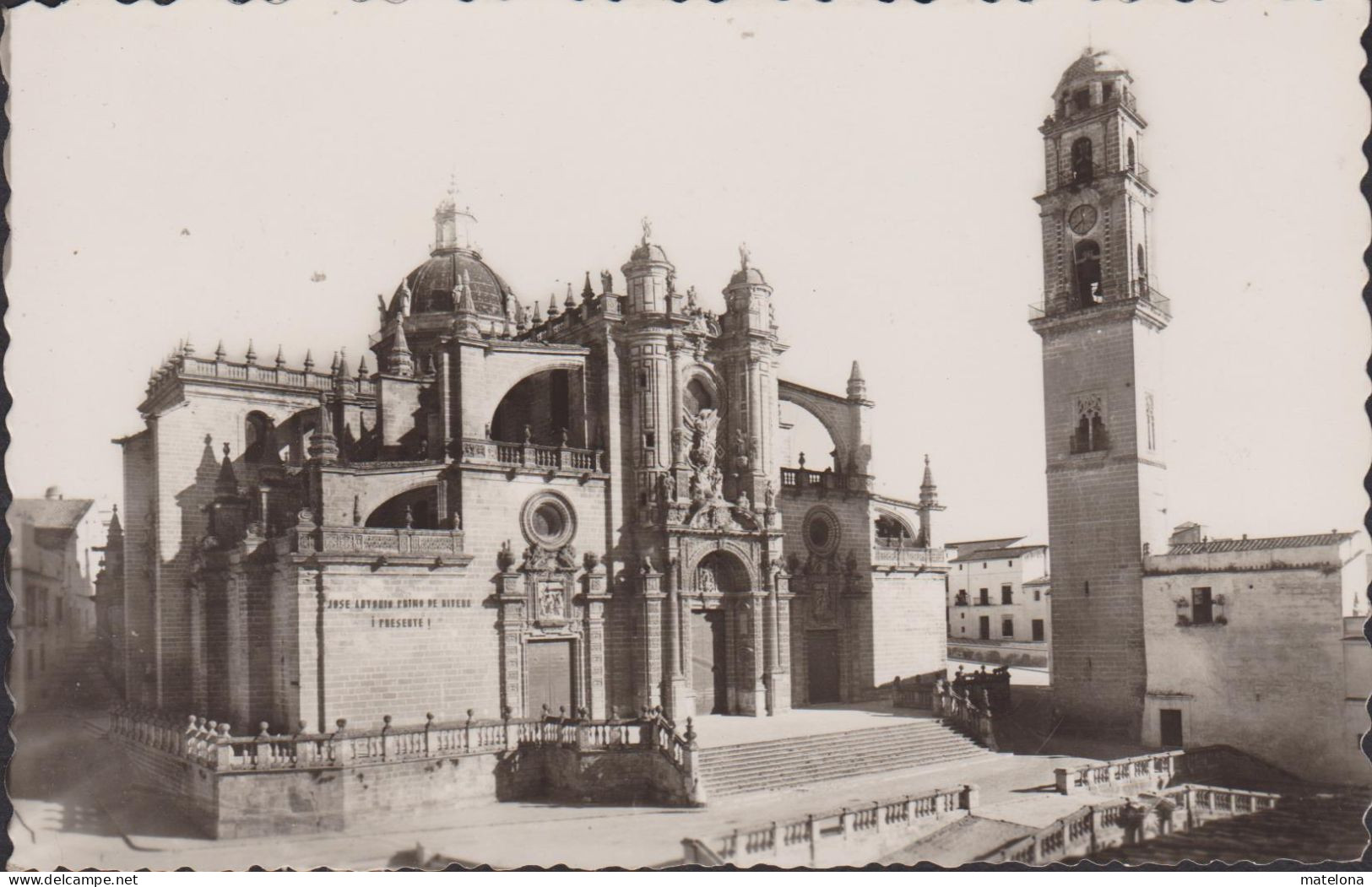 ESPAGNE ANDALUCIA JEREZ DE LA FRONTERA CADIZ  IGLESIA COLEGIAL FACHADA PRINCIPAL Y CAMPANARIO - Cádiz