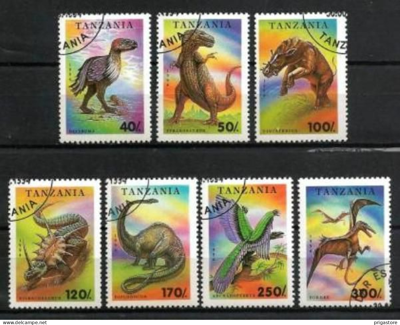 Tanzanie 1994 Animaux Préhistoriques (30) Yvert N° 1506 à 1512 Oblitéré Used - Tanzania (1964-...)