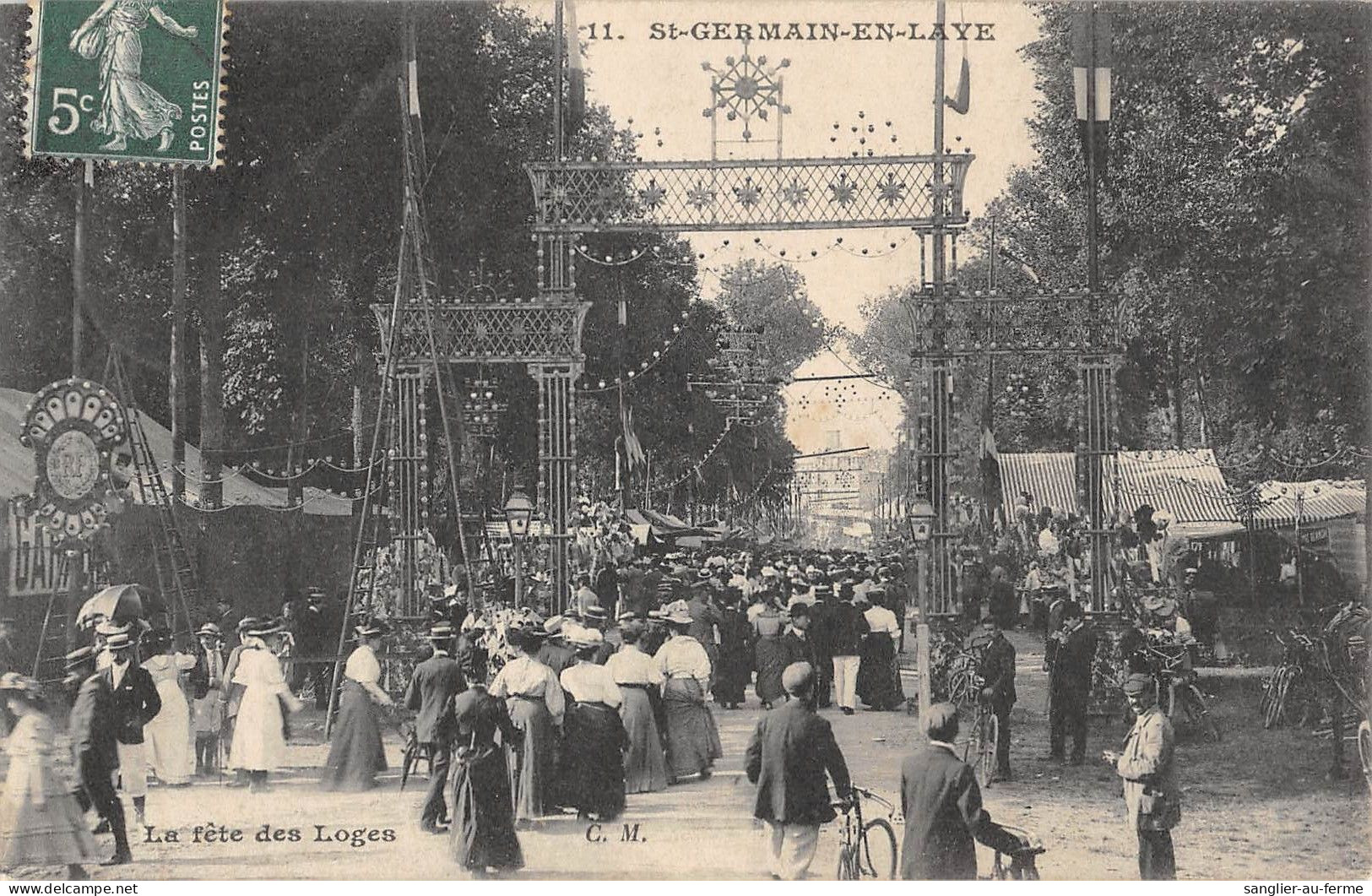 CPA 78 SAINT GERMAIN EN LAYE / FETE DES LOGES / FOIRE / MANEGE - St. Germain En Laye