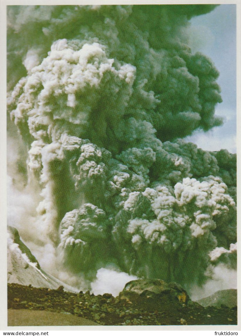 AKJP Japan Postcards Eruption Mount Aso - Kumamoto - Collections & Lots