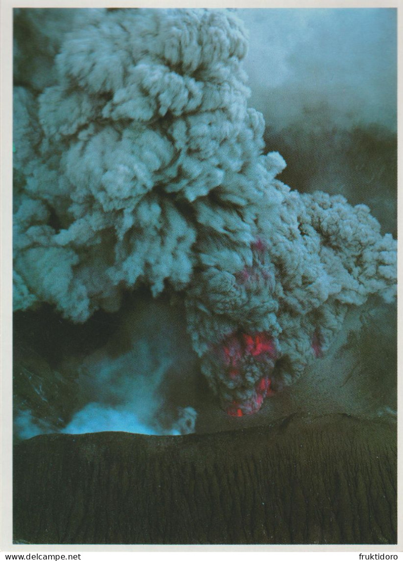 AKJP Japan Postcards Eruption Mount Aso - Kumamoto - Collections & Lots