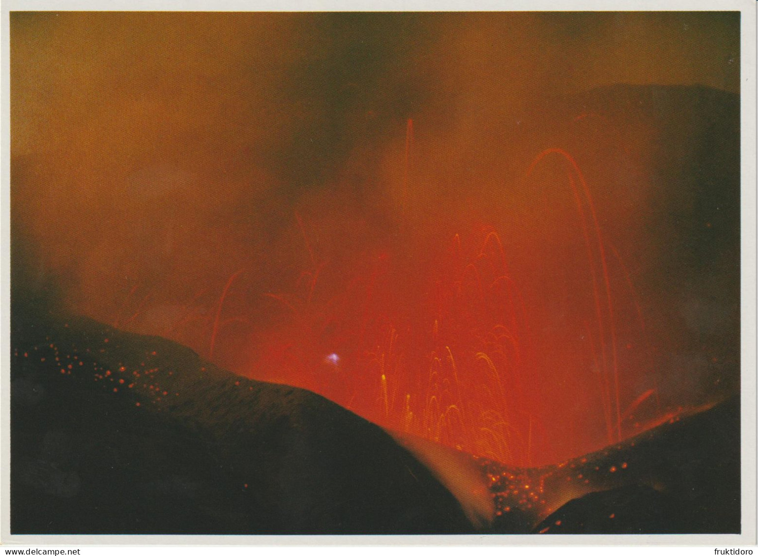 AKJP Japan Postcards Eruption Mount Aso - Kumamoto - Collections & Lots