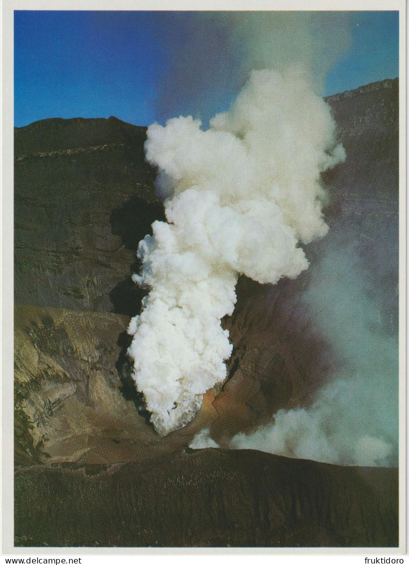AKJP Japan Postcards Eruption Mount Aso - Kumamoto - Collections & Lots