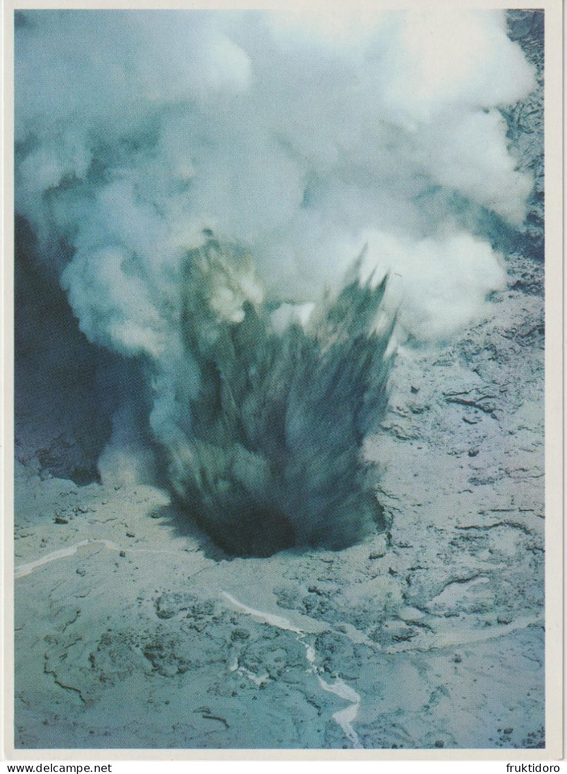 AKJP Japan Postcards Eruption Mount Aso - Kumamoto