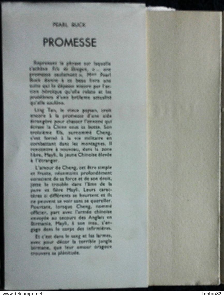 Pearl Buck - Promesse - Édition Jeheber - ( 1950 ) . - Adventure