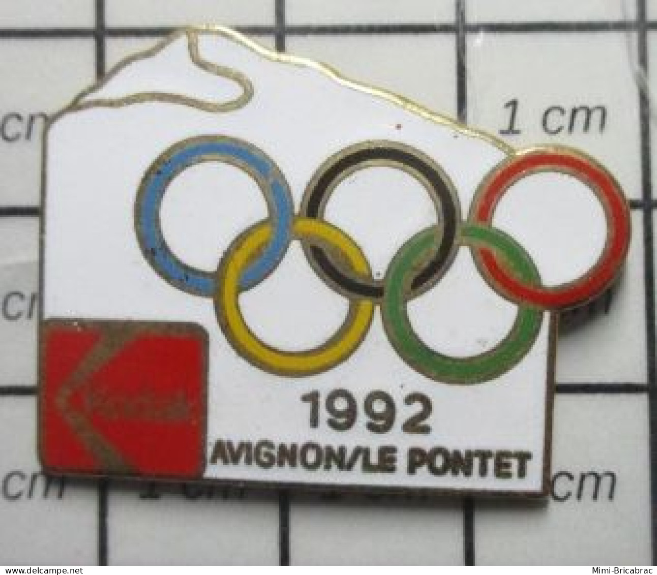 718c  Pin's Pins / Beau Et Rare / JEUX OLYMPIQUES / KODAK AVIGNON LE PONTET 1992 - Olympic Games