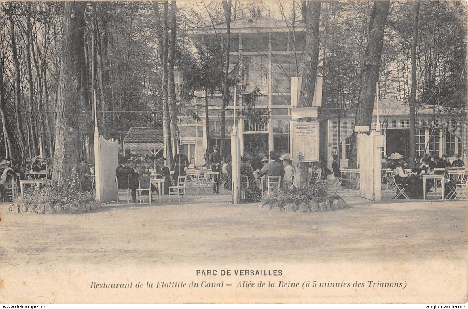 CPA 78 PARC DE VERSAILLES / RESTAURANT DE LA FLOTILLE DU CANAL / ALLEE DE LA REINE - Versailles