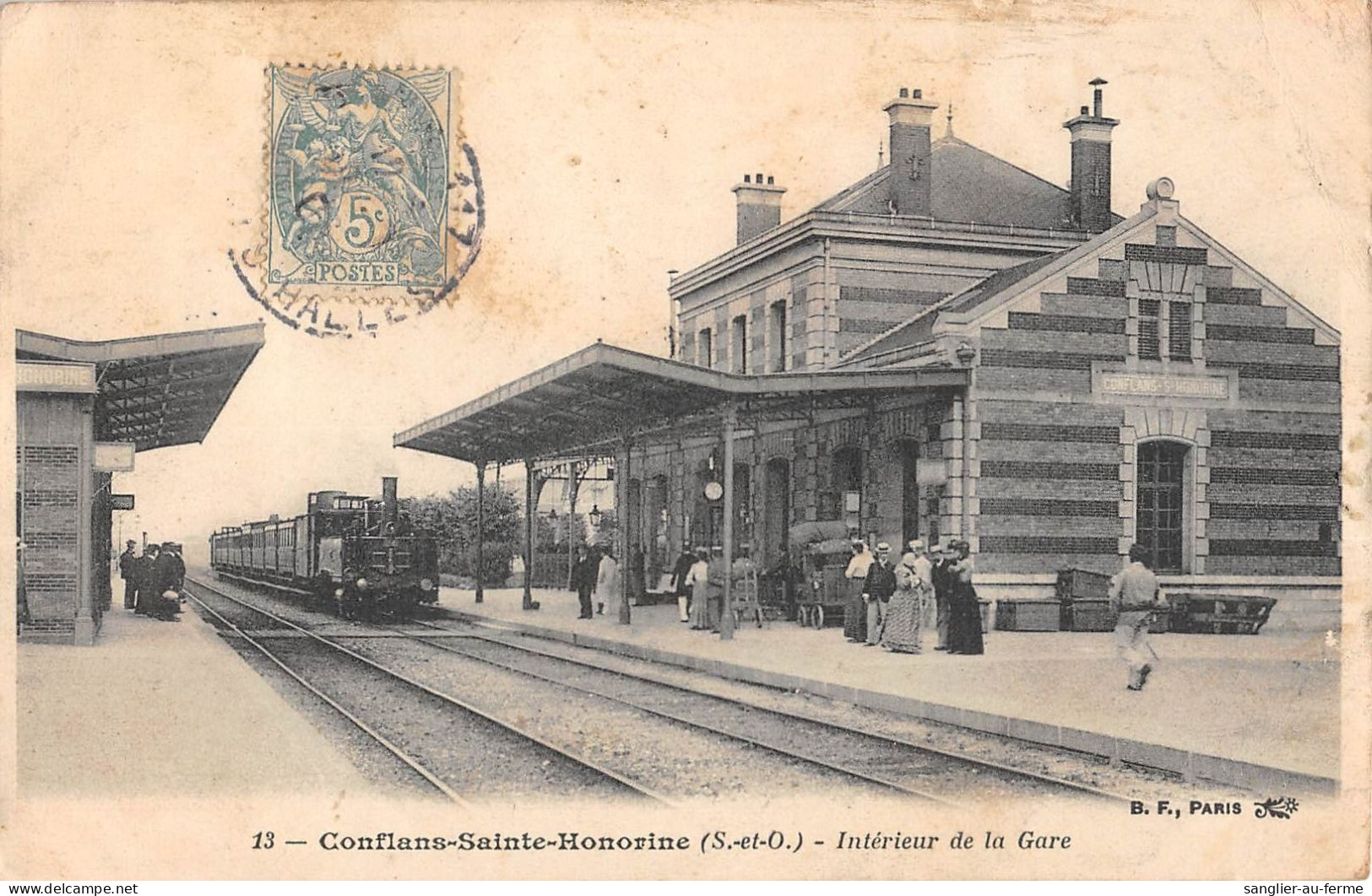 CPA 78 CONFLANS SAINT HONORINE / INTERIEUR DE LA GARE / TRAIN - Conflans Saint Honorine