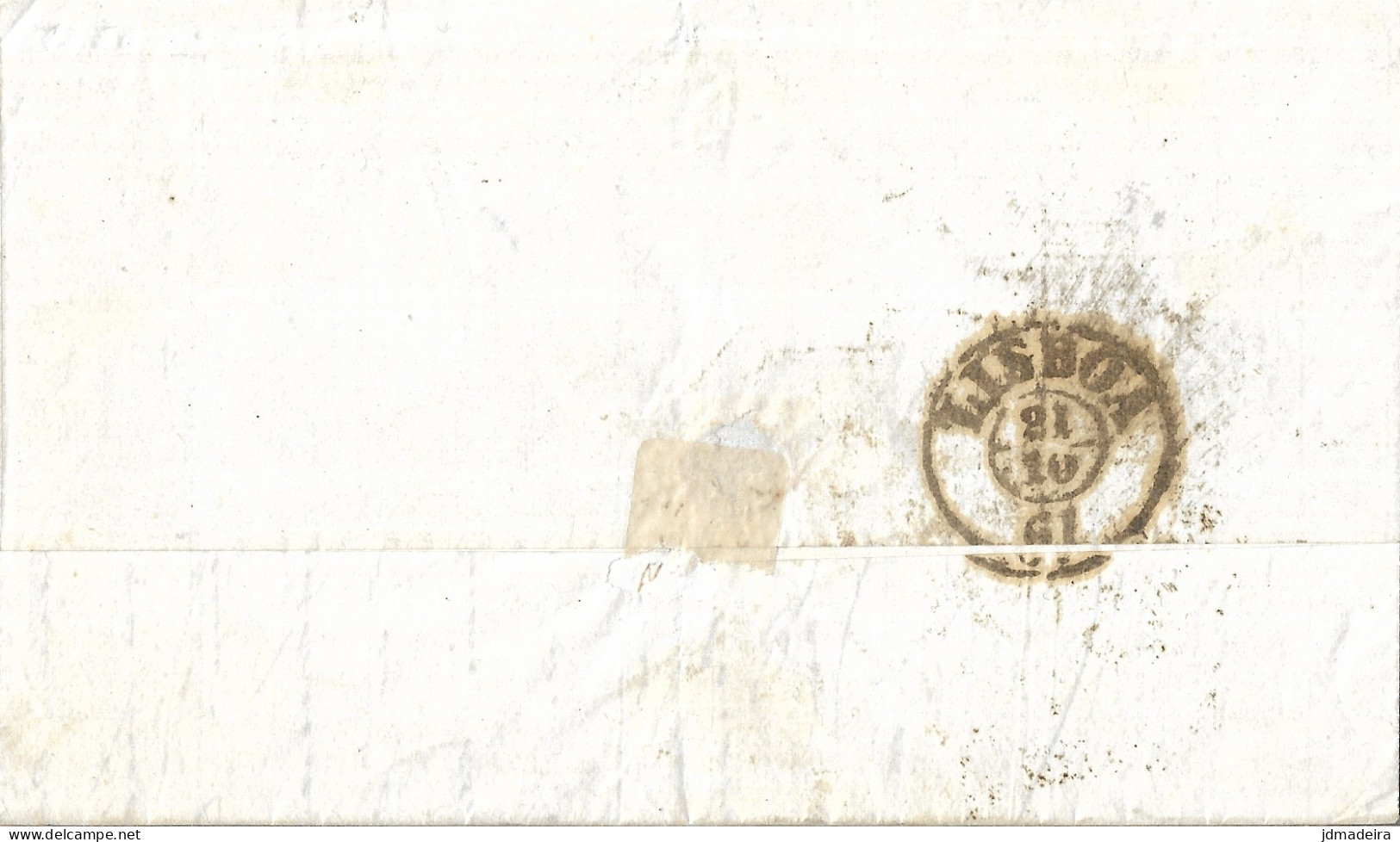 Portugal Cover From Porto To Lisboa With King Pedro 25 Réis Stamp - Brieven En Documenten