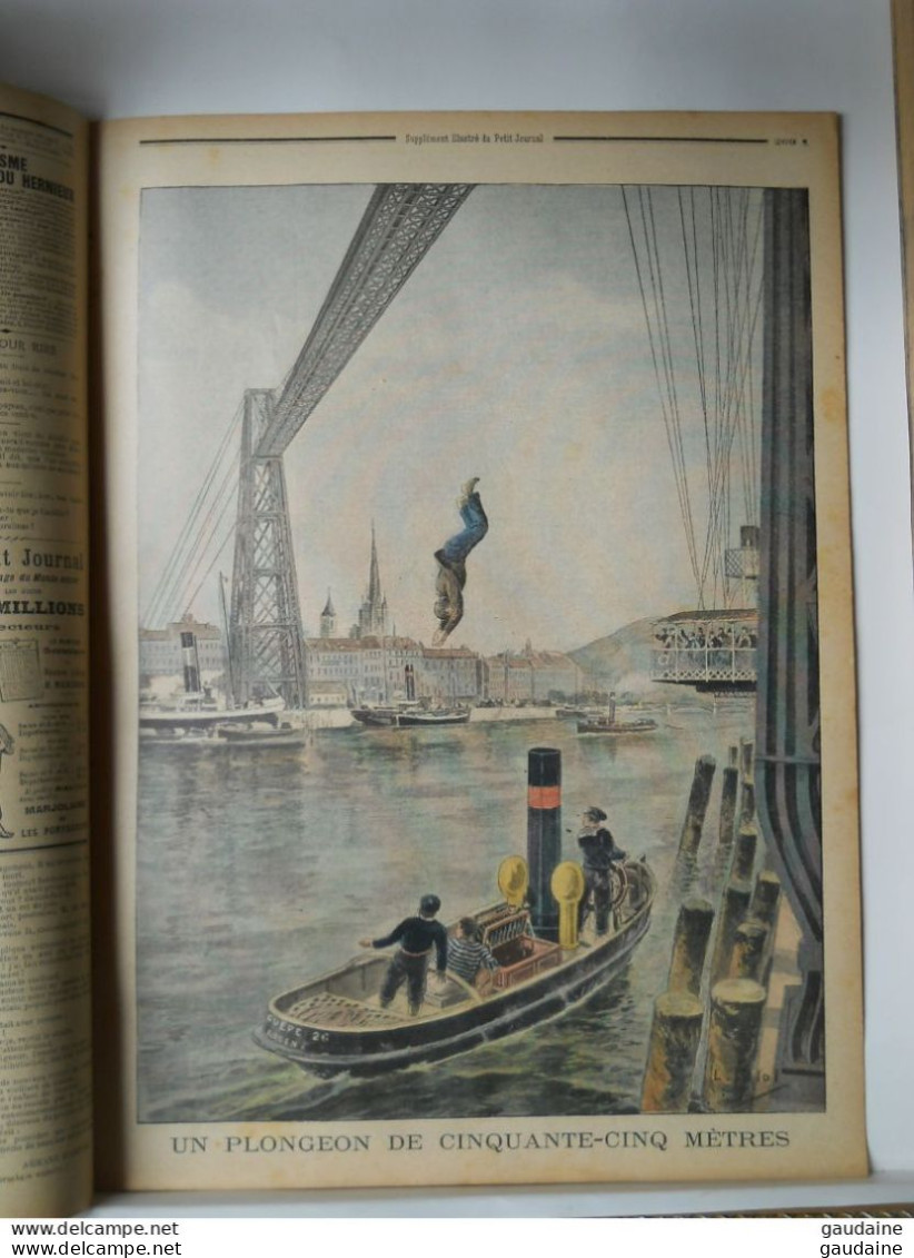 LE PETIT JOURNAL N°562 -25 AOUT 1901 - DIRIGEABLE DE M. SANTOS-DUMONT ACCIDENT - PLONGEON A ROUEN - Le Petit Journal